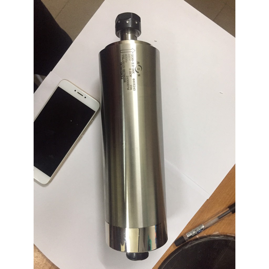 Củ đục Spindle SK 2.2kW ER20 ( +1 Jac cắm và 1 collet )