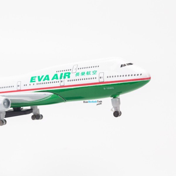 [HCM]Mô hình máy bay Eva Air Boeing B747 20cm Everfly