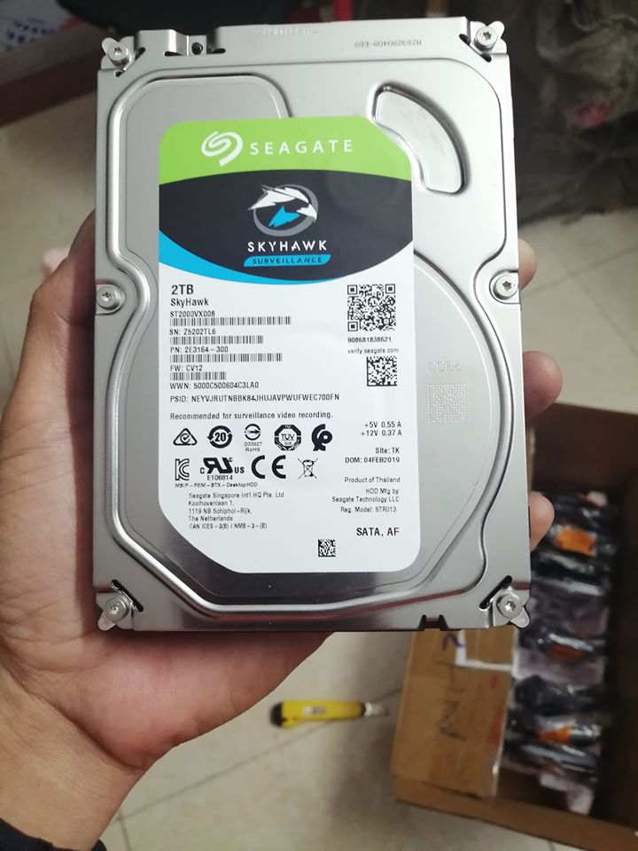 Ổ cứng HDD 2TB Seagate Skyhawk New Chuyên Camera