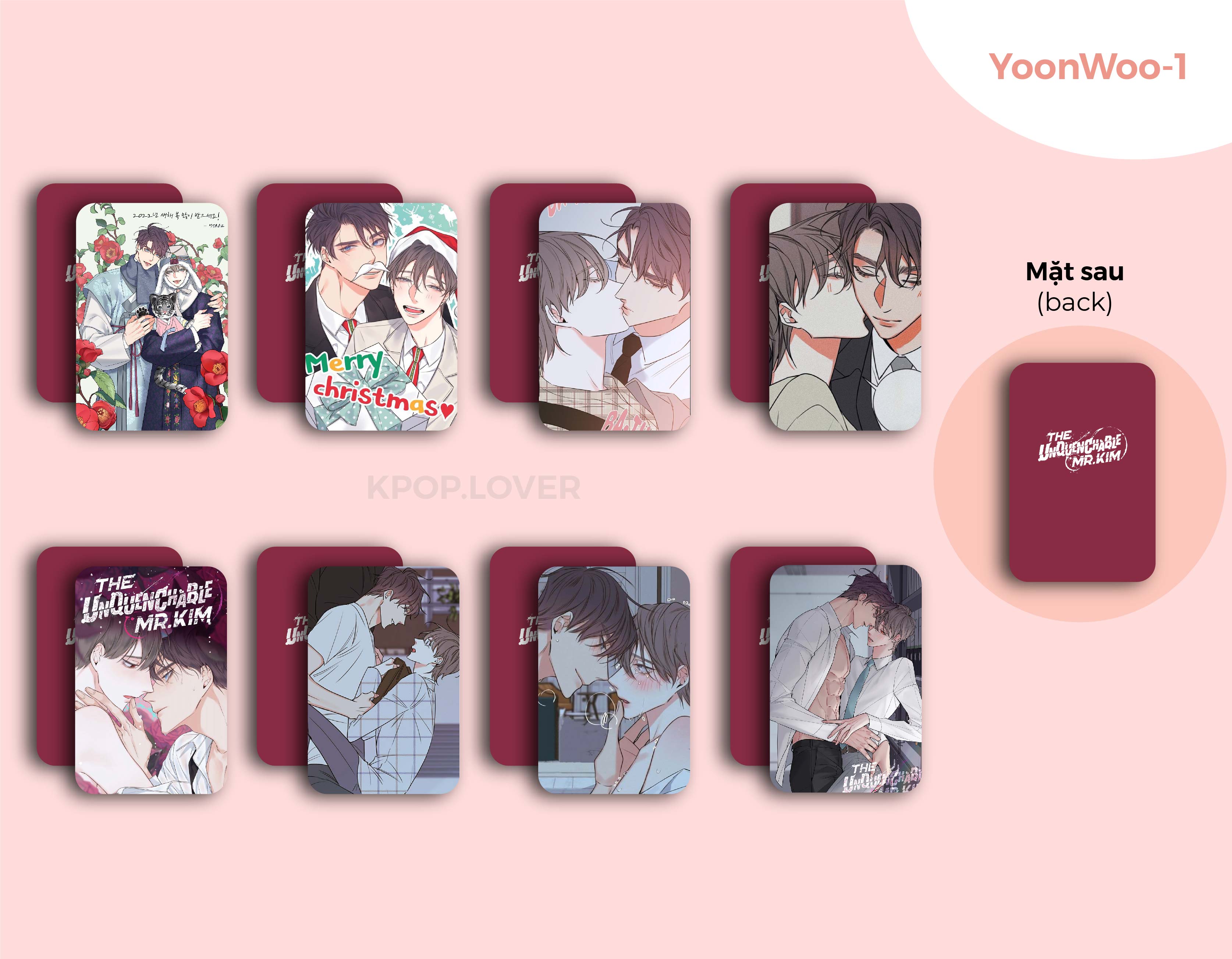 SET 8 CARD BO GÓC BÍ MẬT NHÂN VIÊN K