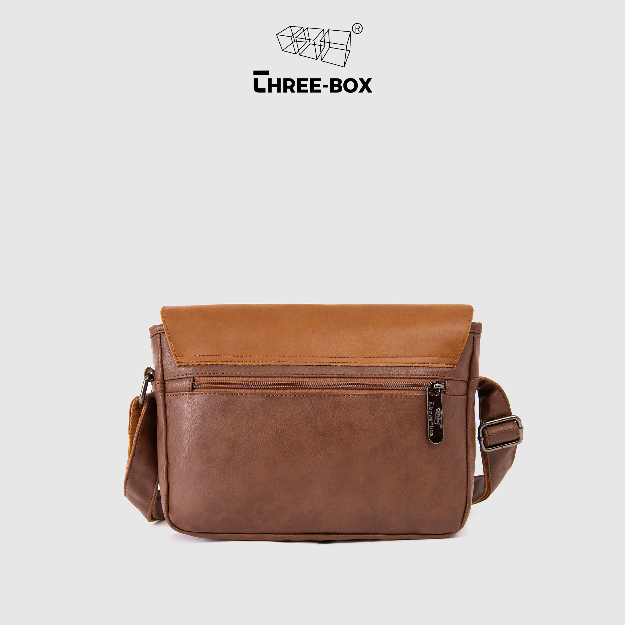 Túi chéo da Unisex Three-box - MS3512
