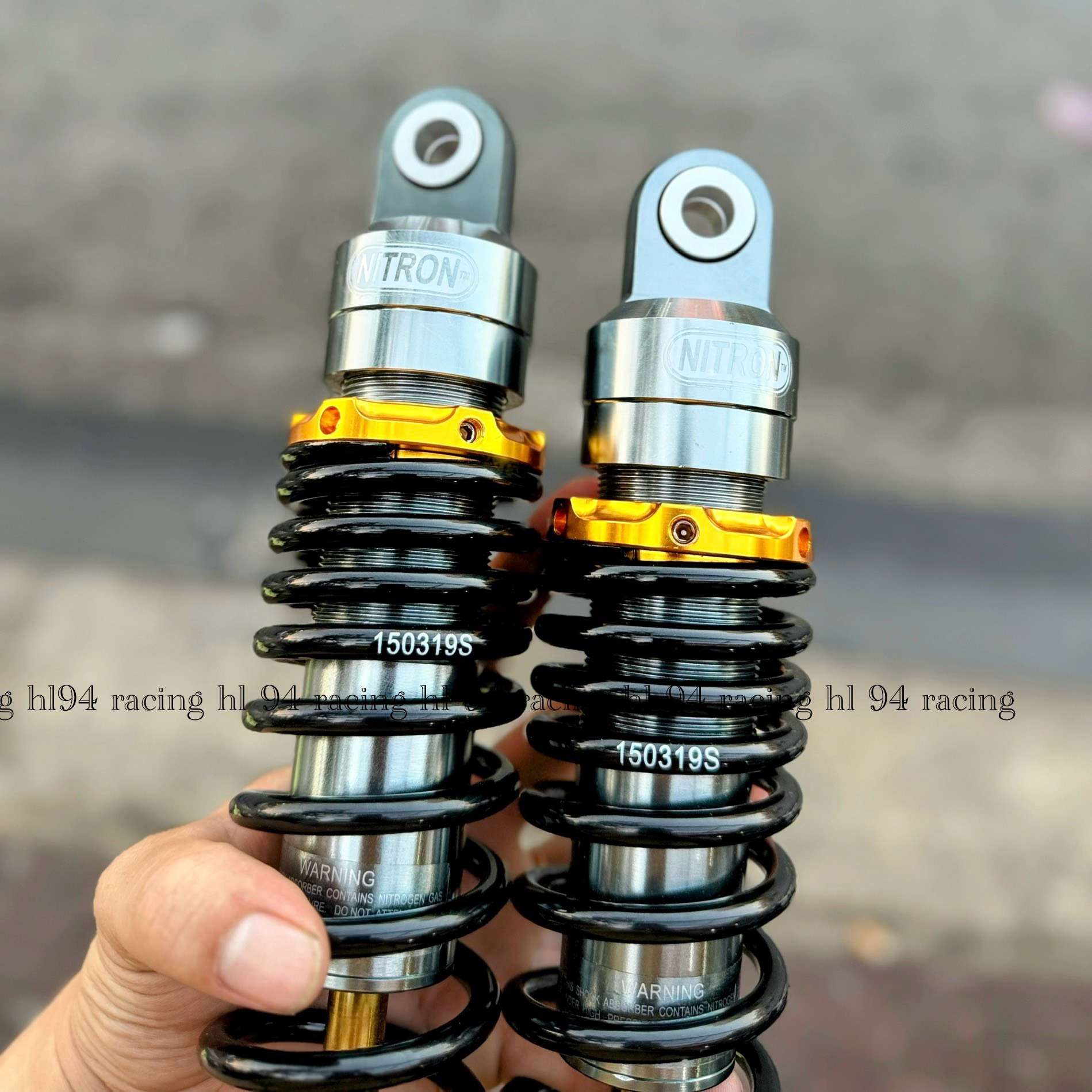 Phuộc Nitron Wave Sirus Đen Chén Vàng Mẫu Đông Nam Á