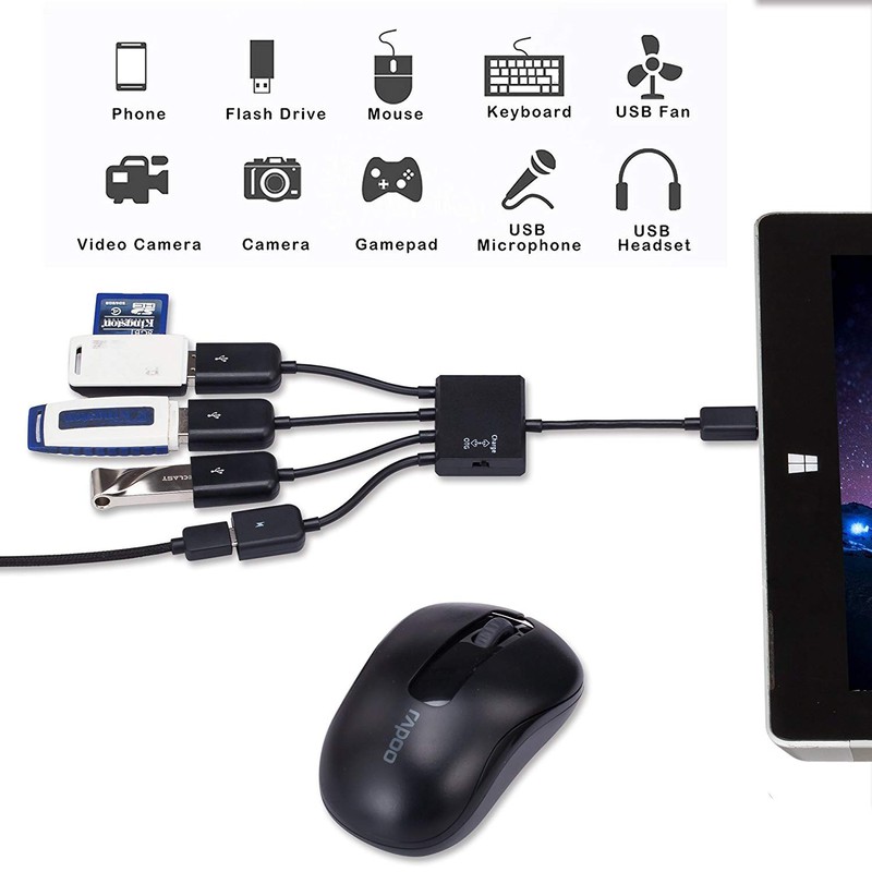 Micro USB Otg 4-Head Otg Cable - 4-Head Otg