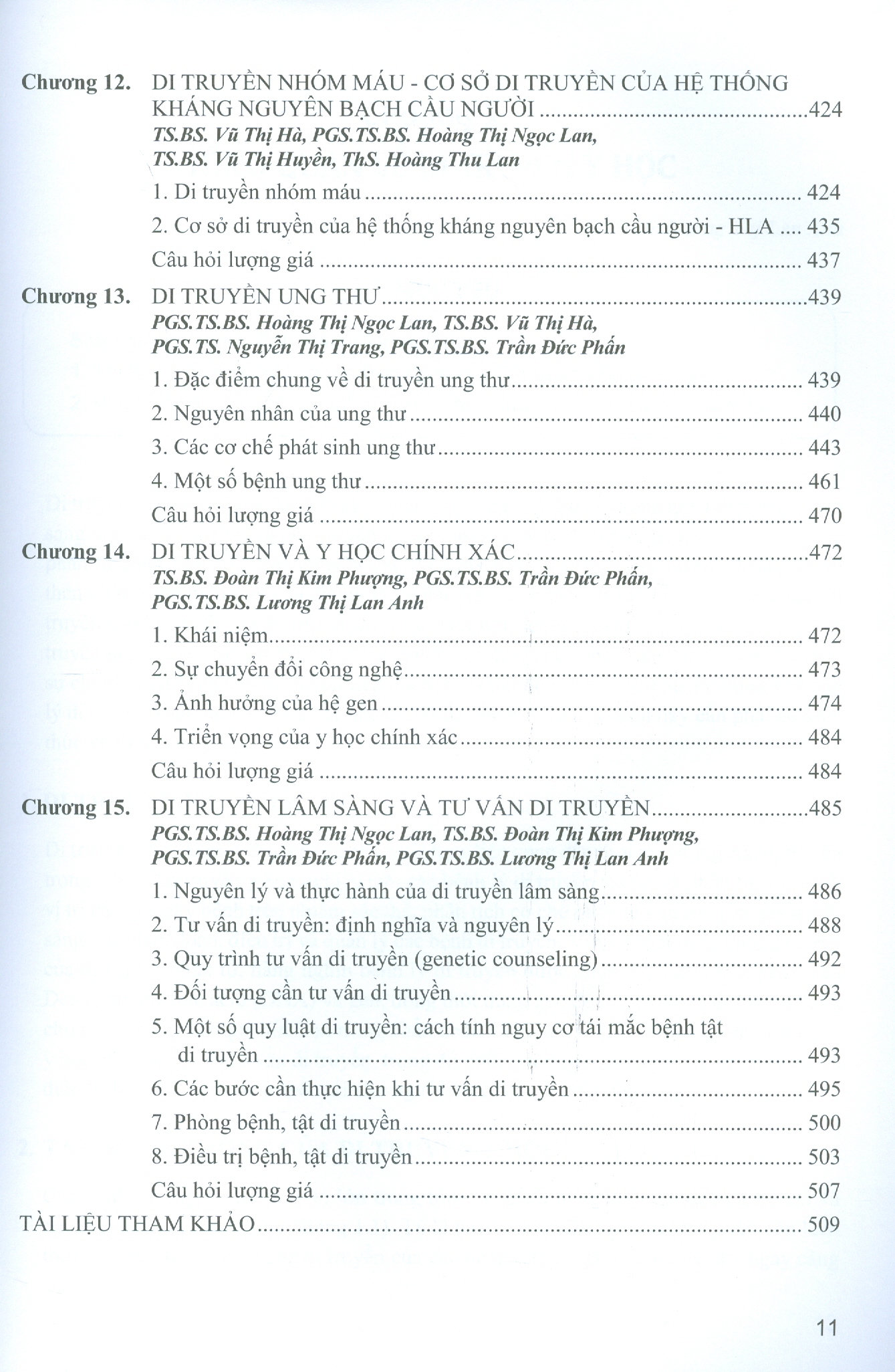 Di Truyền Y Học (Dùng Cho Đào Tạo Bác Sĩ Y Khoa)