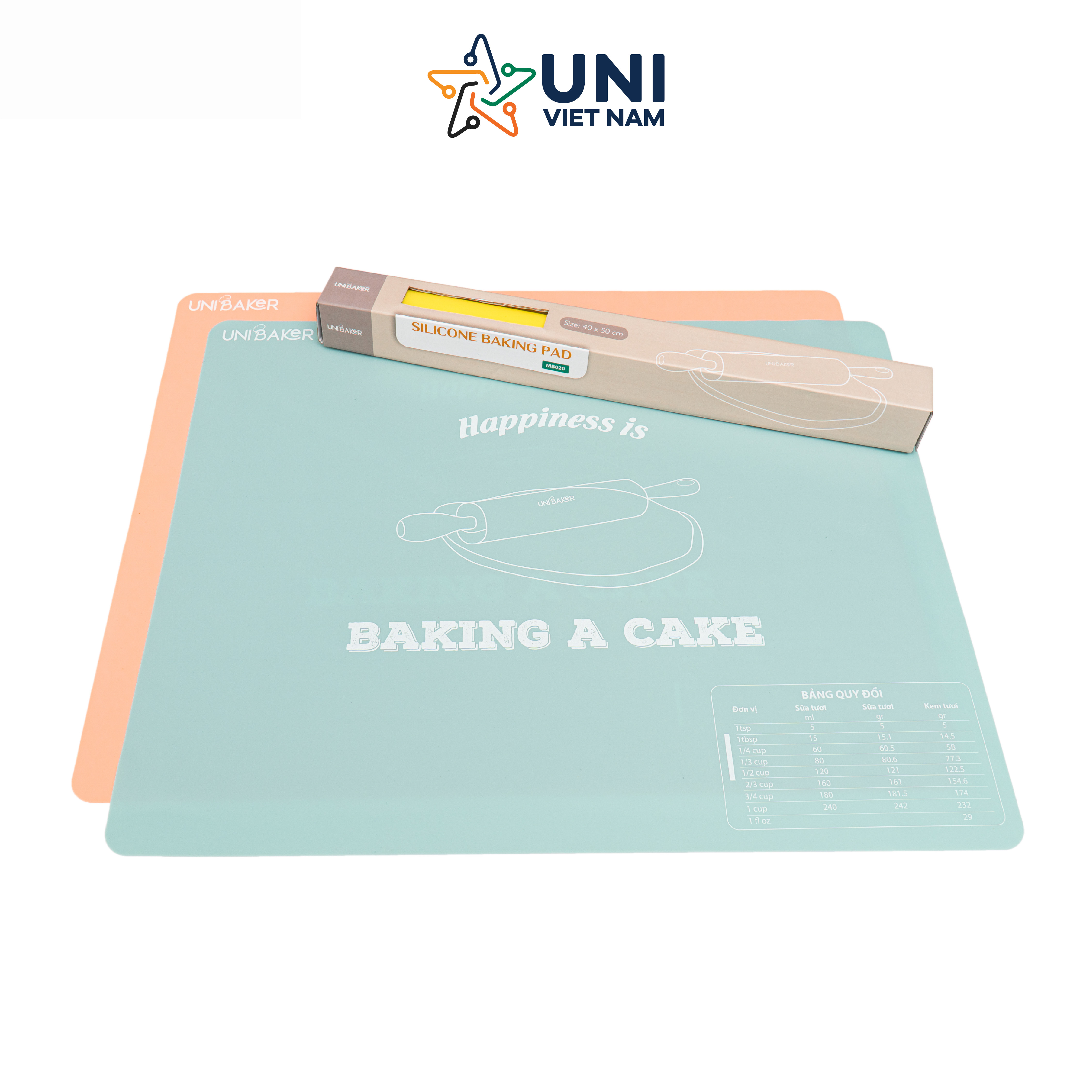 Tấm nhào bột Silicone Unibaker MB020