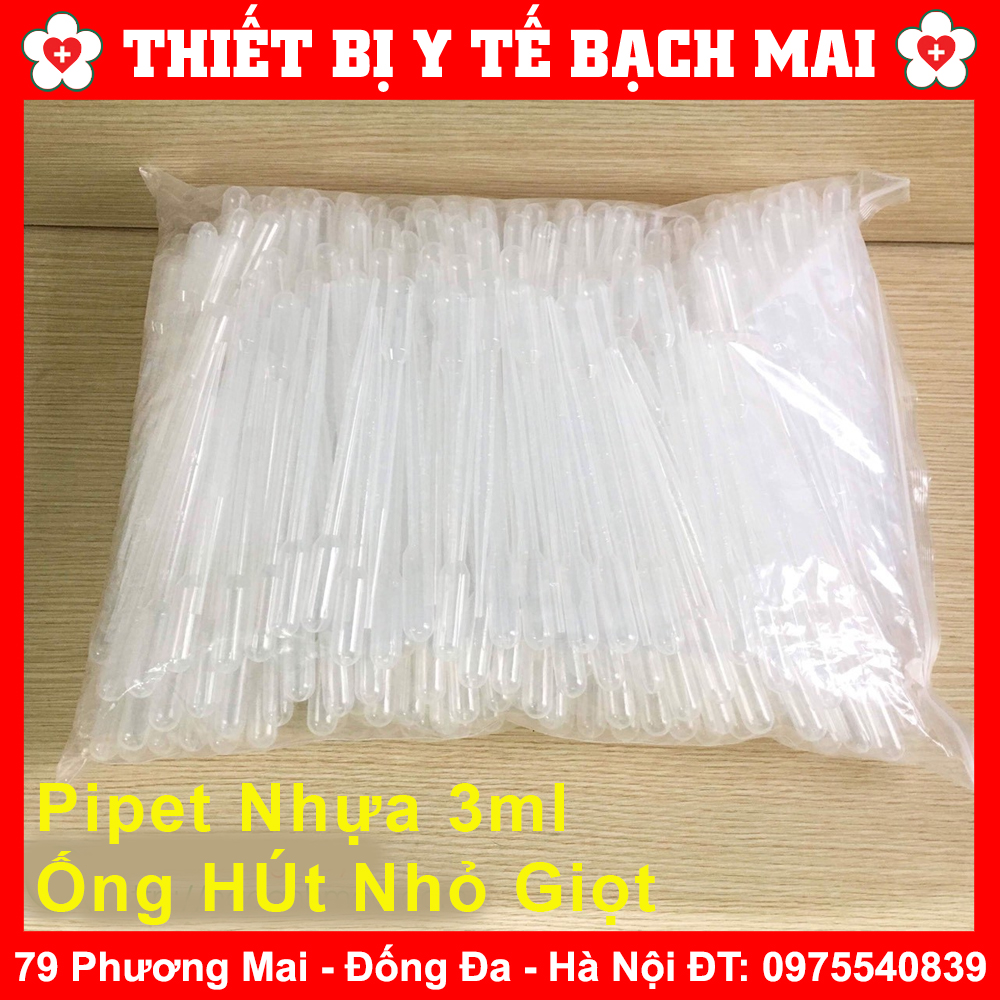 Combo 500 Ống Hút Sữa, Ống Hút Nhỏ Giọt, Pipet 3ml