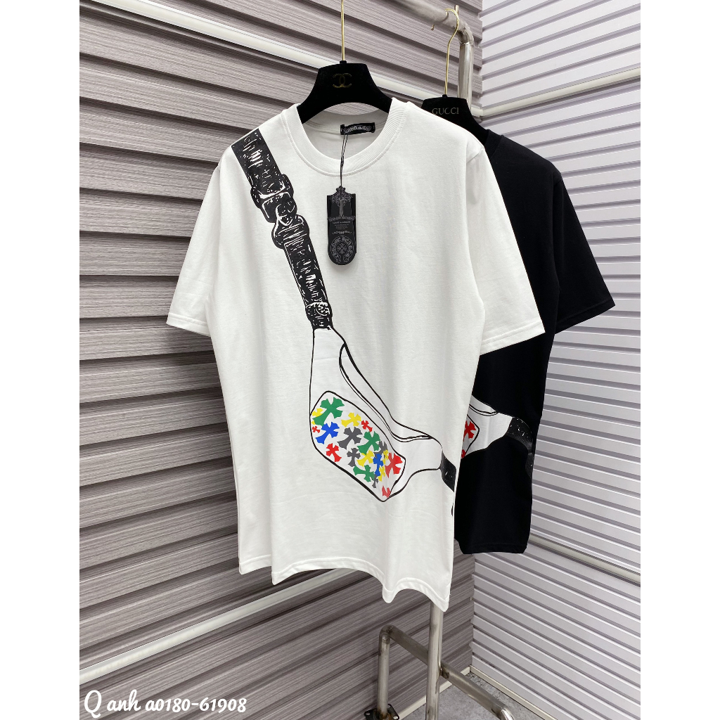 Áo Thun Túi Đeo Chéo Chữ Thập 7 Màu Cotton Dày Dặn Dáng Rộng Nam Nữ NVA426