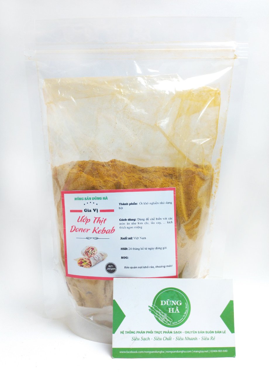 Gia vị ướp thịt doner kebab