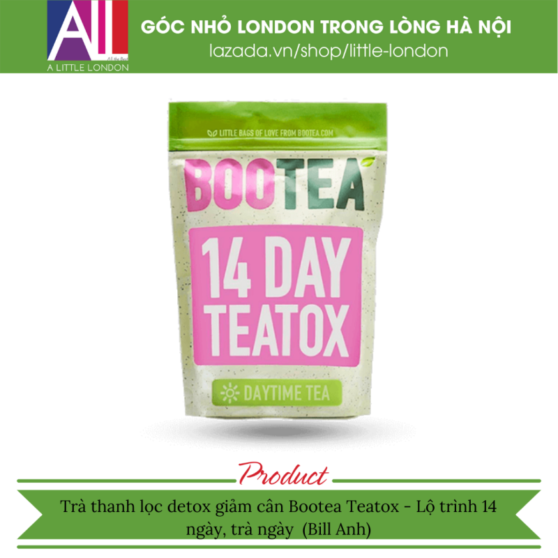 Trà thanh lọc detox giảm cân Bootea Teatox - Lộ trình 14 ngày, trà ngày(Bill Anh) cao cấp