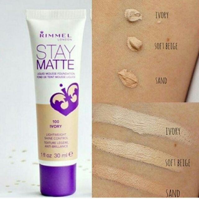 Kem nền Rimmel Stay Matte - Ivory 100
