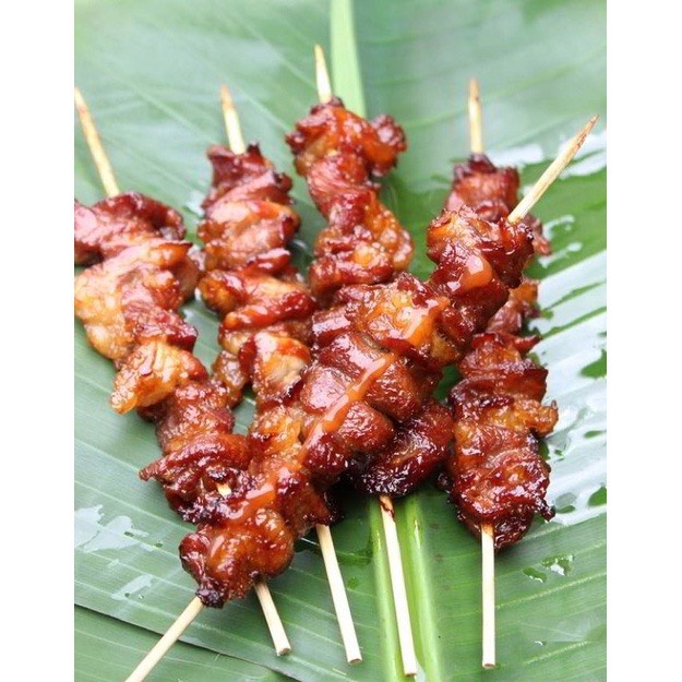 Que Xiên Tre Nướng Thịt, Xúc Xích 500[Gram]