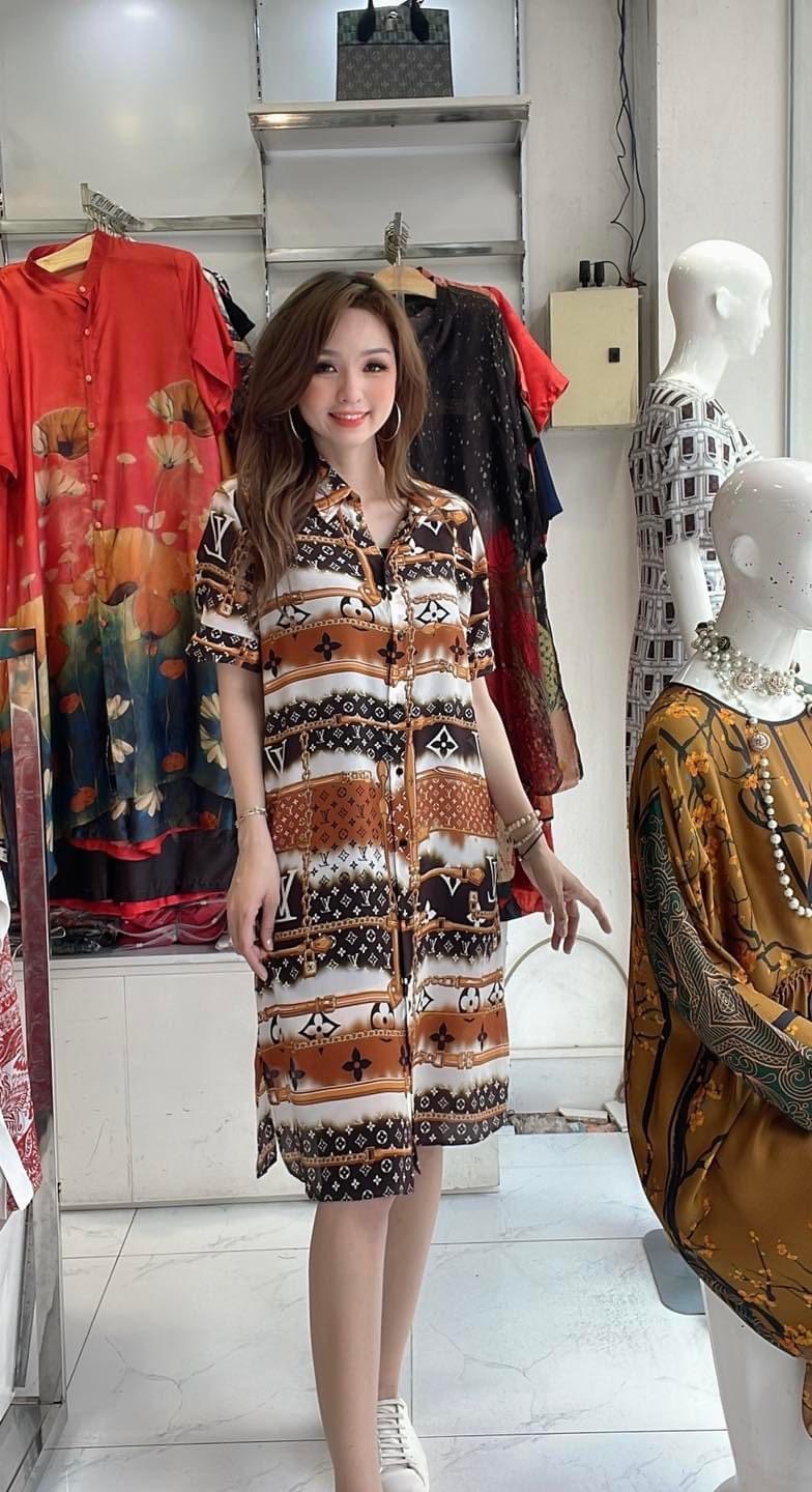Vải lụa satin hoạ tiết lập thể may đầm bộ áo kiểu nữ