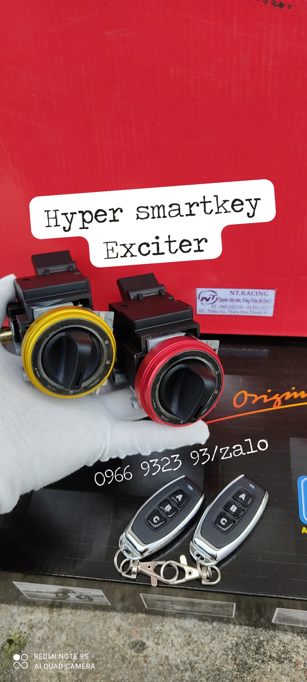 KHOÁ CHỐNG TRỘM XE MÁY HYPER SMARTKEY EX135 EX150