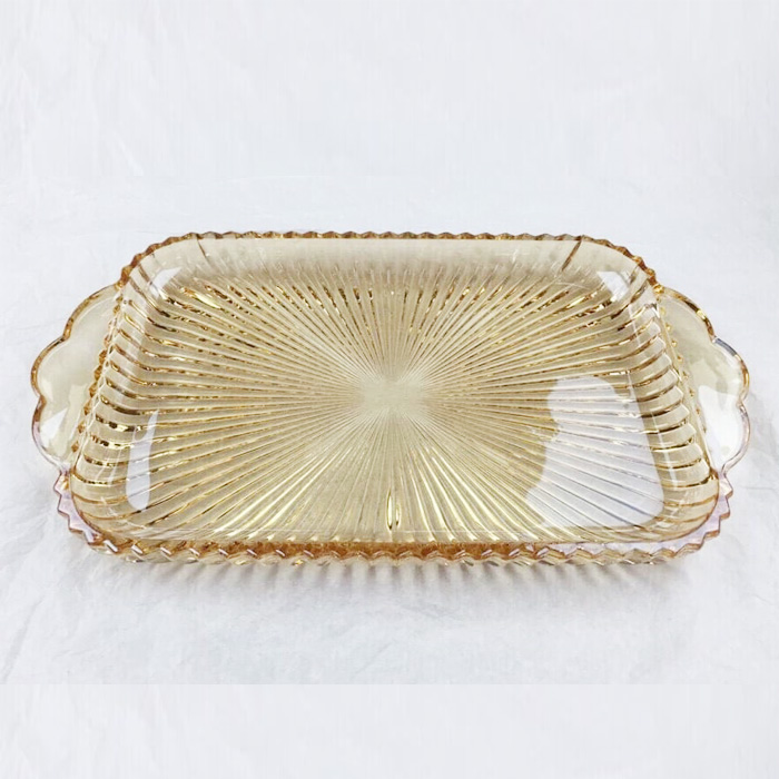 Khay khía thủy tinh cao cấp - màu Vàng