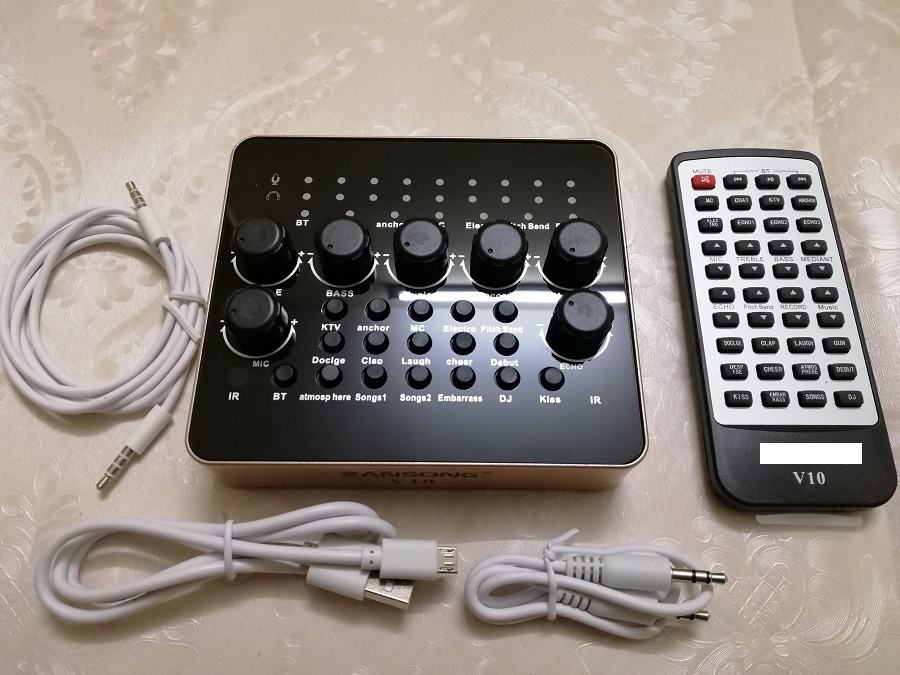 SOUND CARD V10 BLUETOOTH HÁT LIVE STREAM