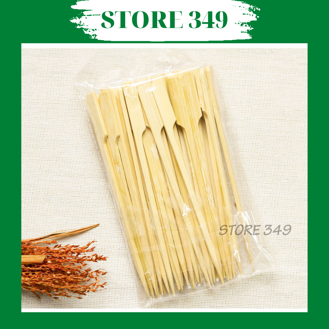 Cây Xiên Gỗ 9cm - 50 Cây Không Mắc Tre