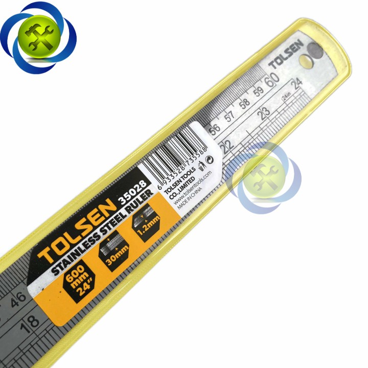 [HCM]Thước lá 600mm Tolsen 35028 (60cm)