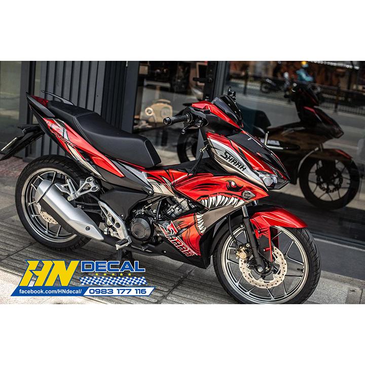 Tem Trùm Winner X Đỏ Đen Bạc Cá Mập