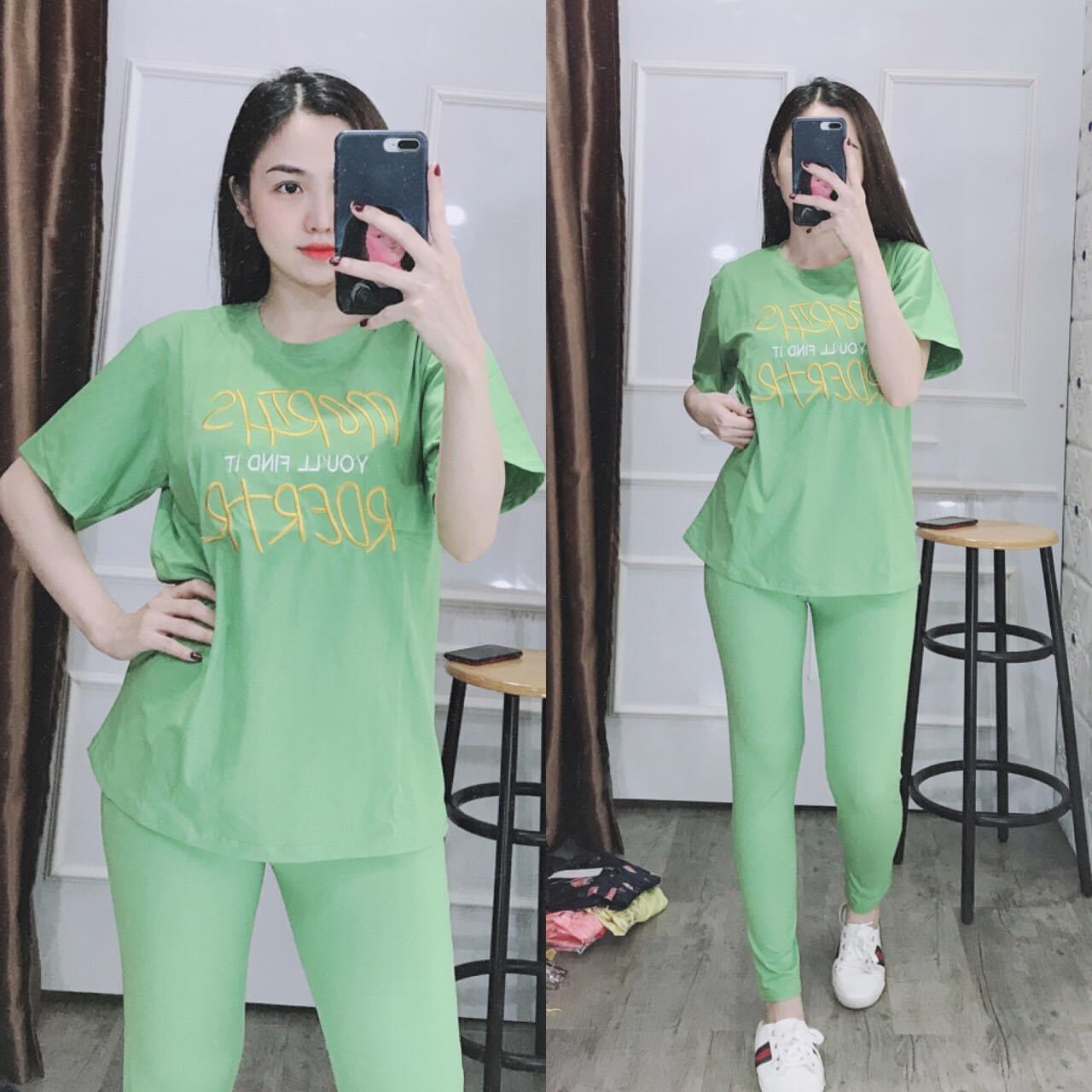 [HCM]ĐỒ BỘ THUN CO GIẢN MẶC NHÀ- SIZE 40-65KG