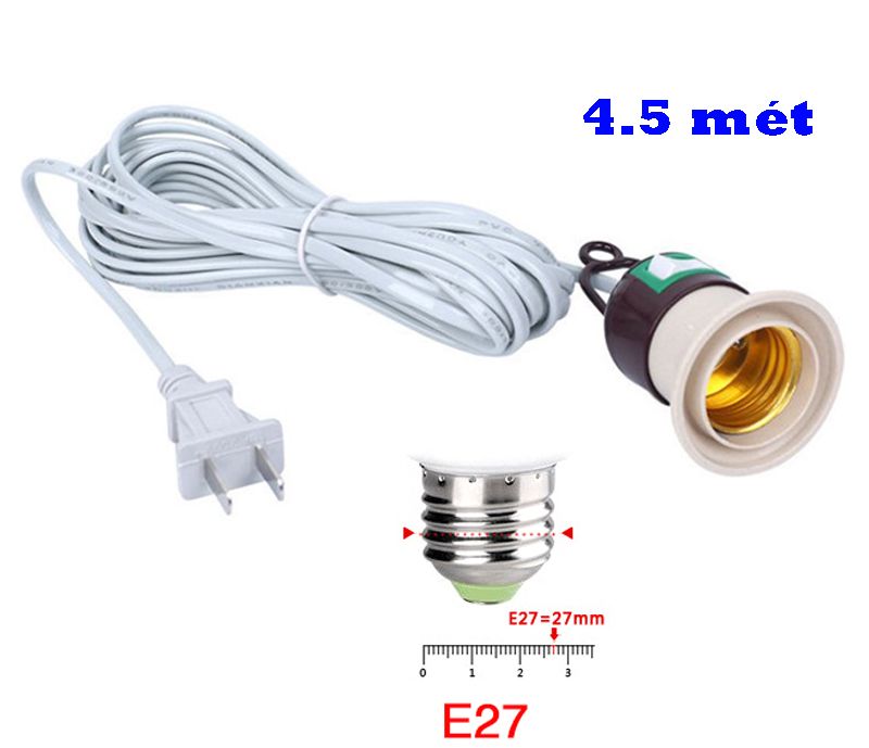 Đuôi Đèn E27 Có Công Tắc