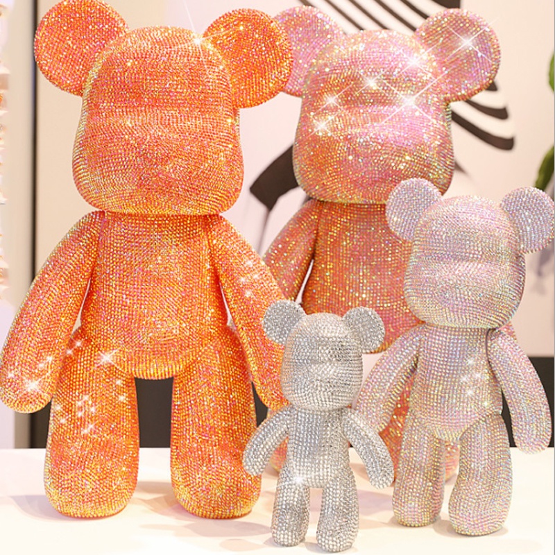 【Hà Nội】23CM Bearbrick Gấu đính đá thời thượng handmade cho bé và mọi lứa tuổi