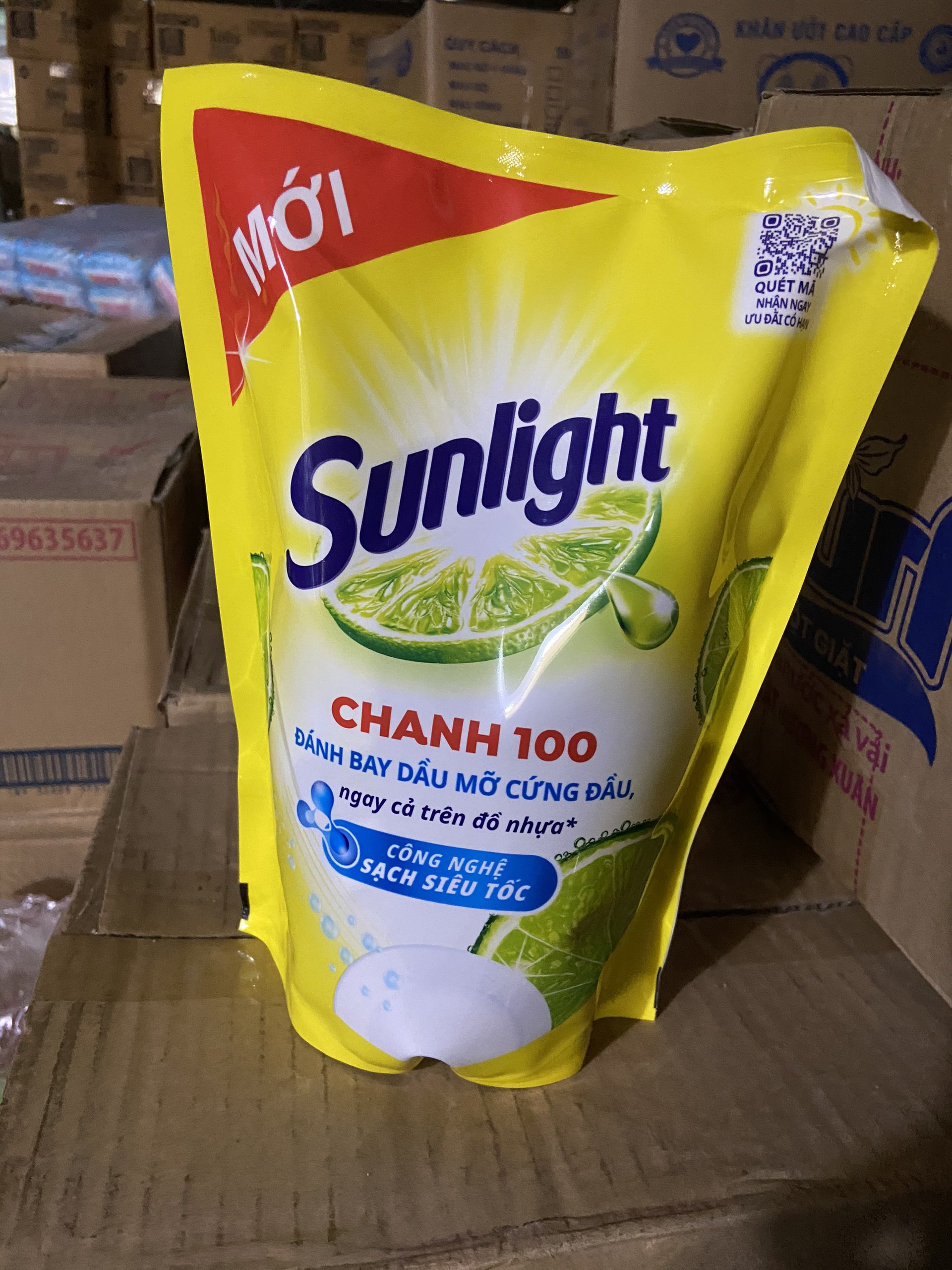 Nước rửa chén Sunlight Chanh Túi 750g