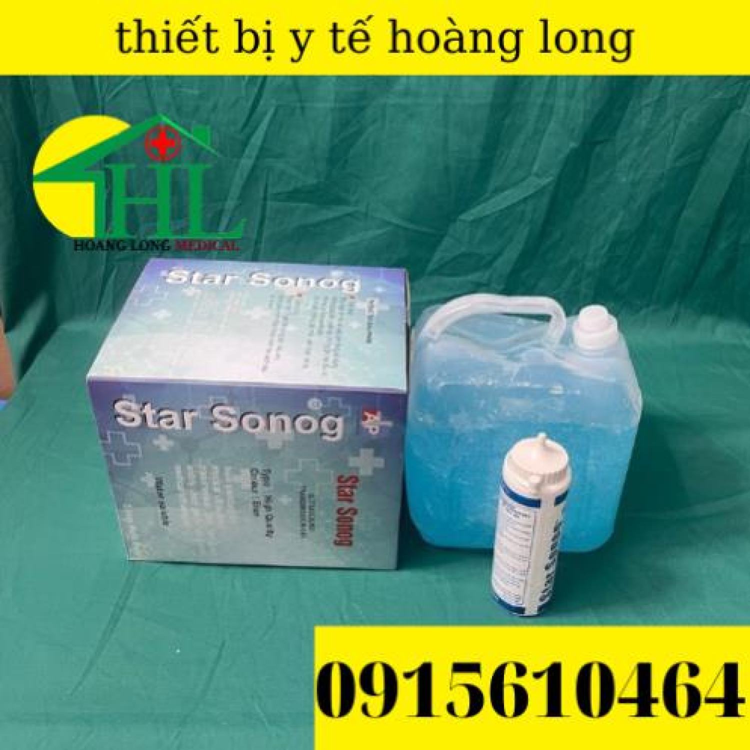 Ɡel triệt lông,ɡel siêu âm Star Sonog can 5 lít màu xanh