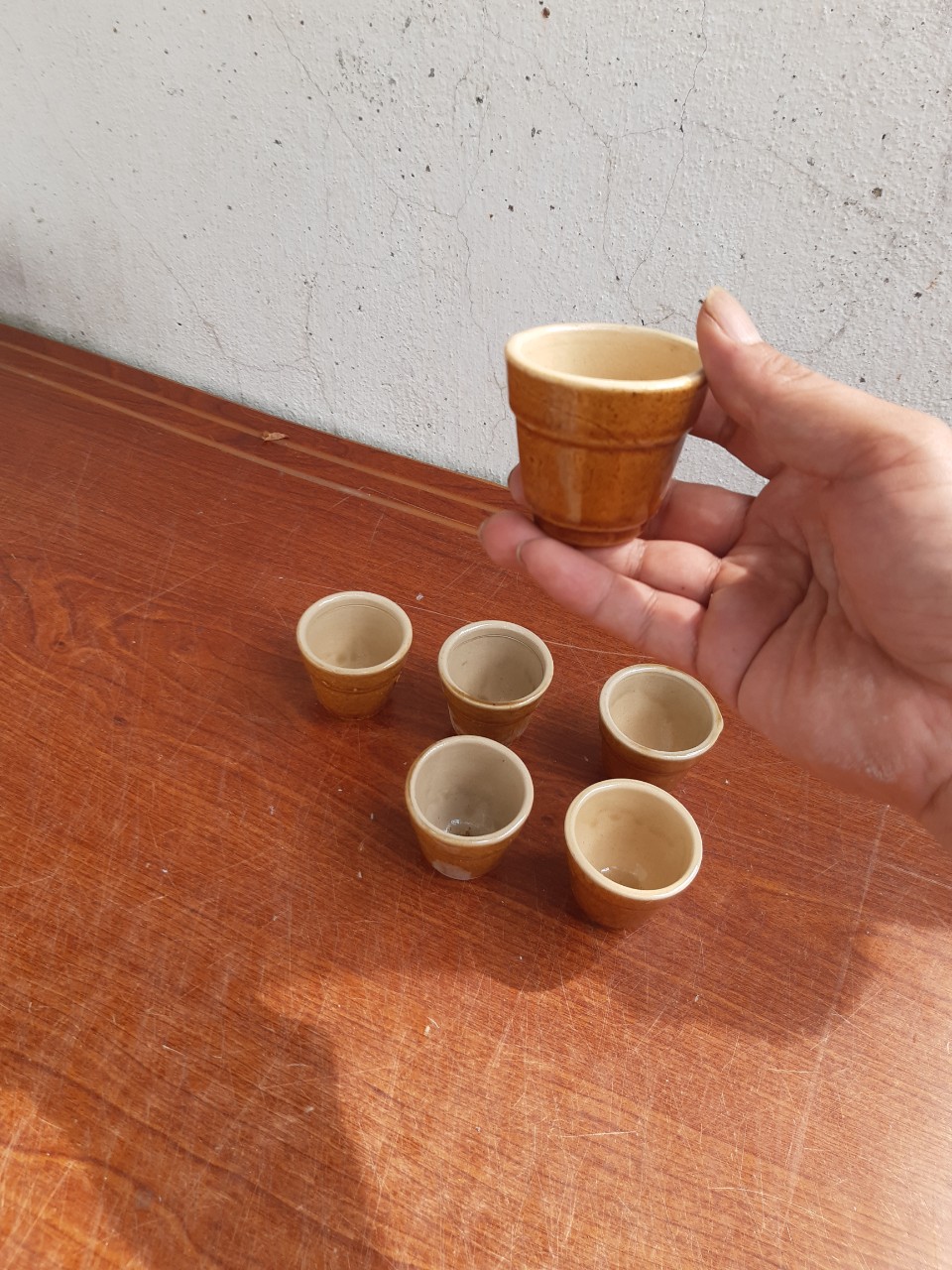 Cốc, Chum, ly, tách trà men cafe nâu (bán lẻ 1 cái)