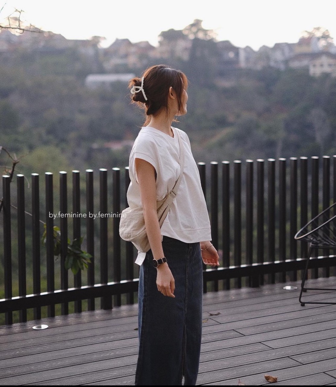Áo thun pull oversize tay hến cổ tim AophongCOTIM963