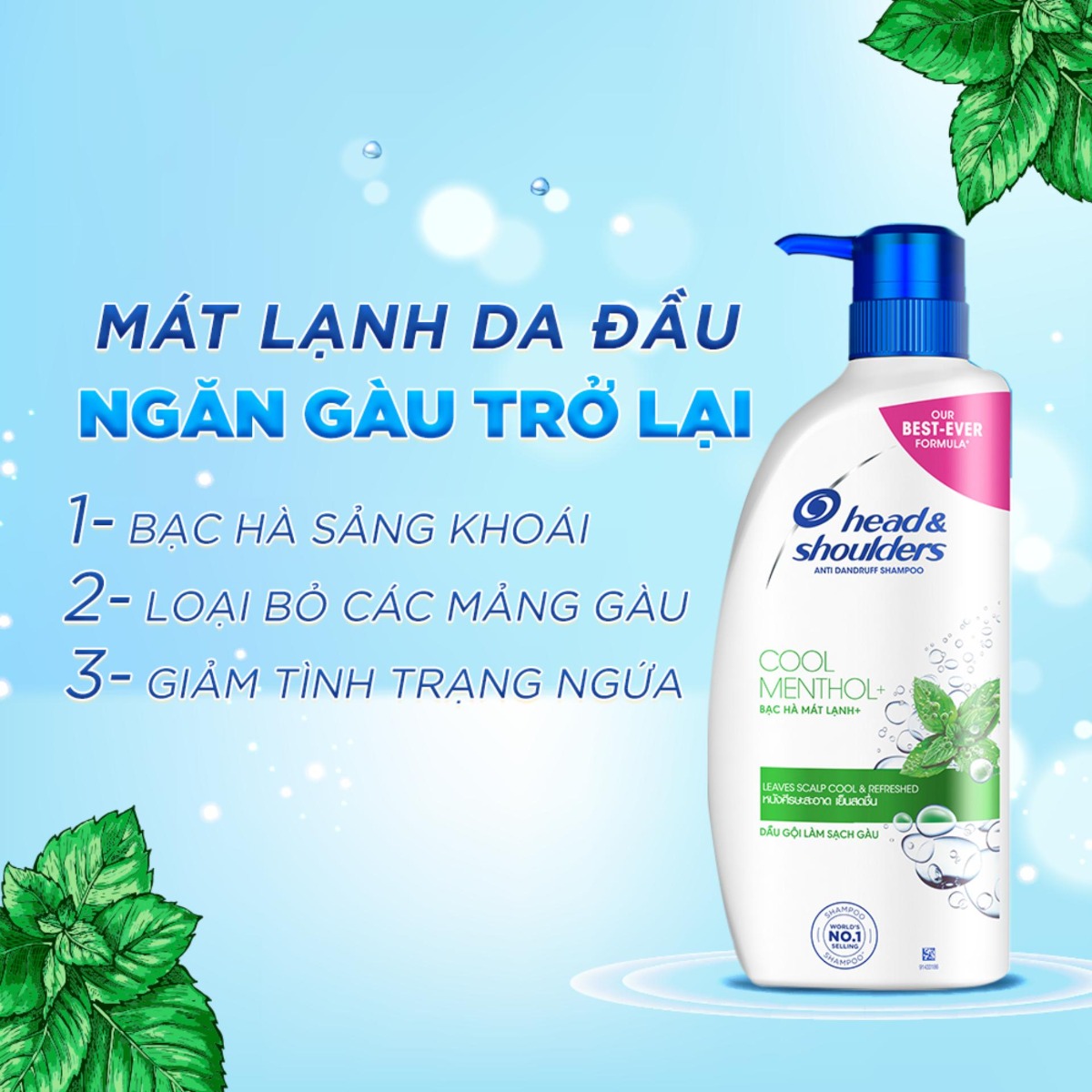 Dầu Gội Head & Shoulders Bạc Hà Mát Lạnh 700ml
