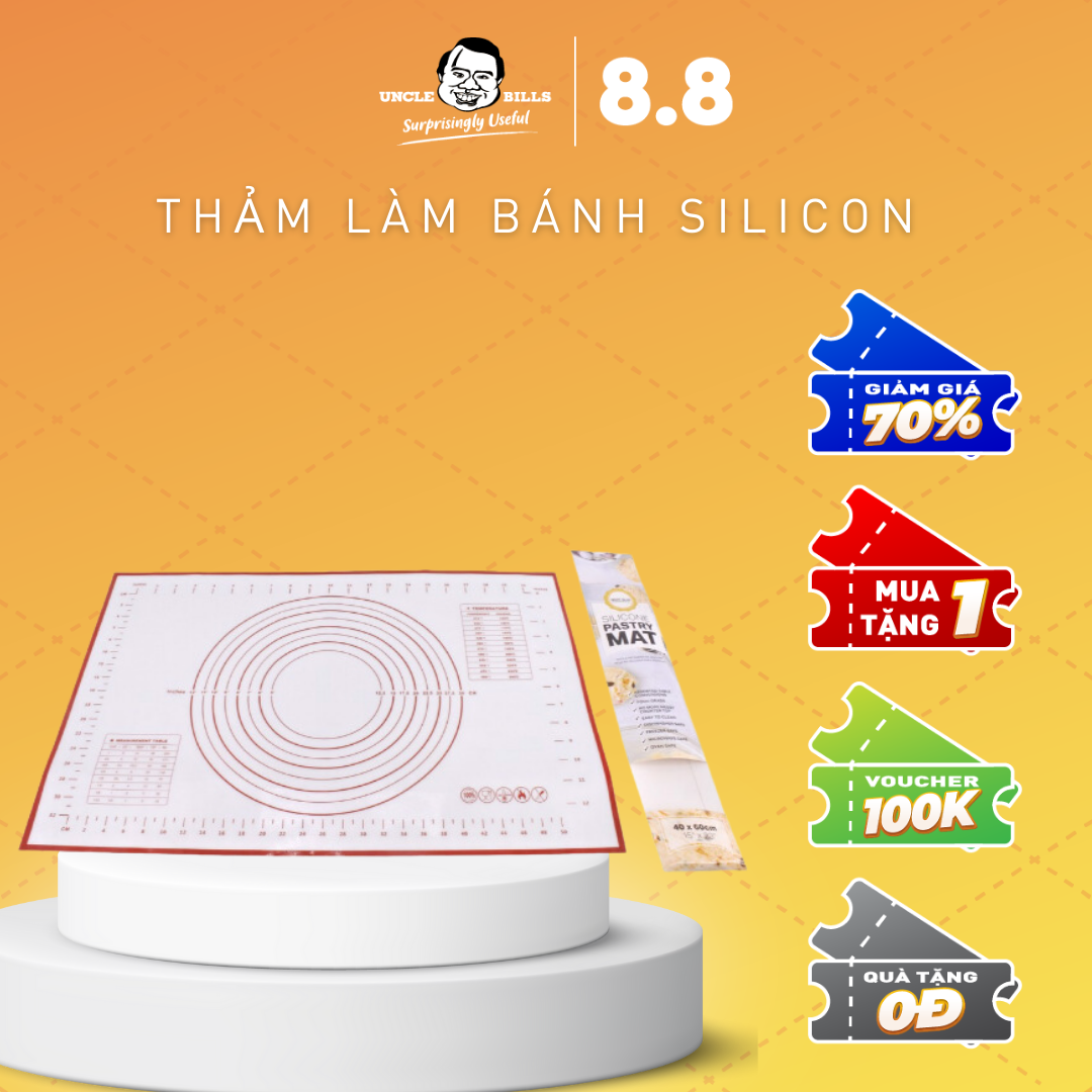 Tấm lót làm bánh Silicon Uncle Bills KC0460