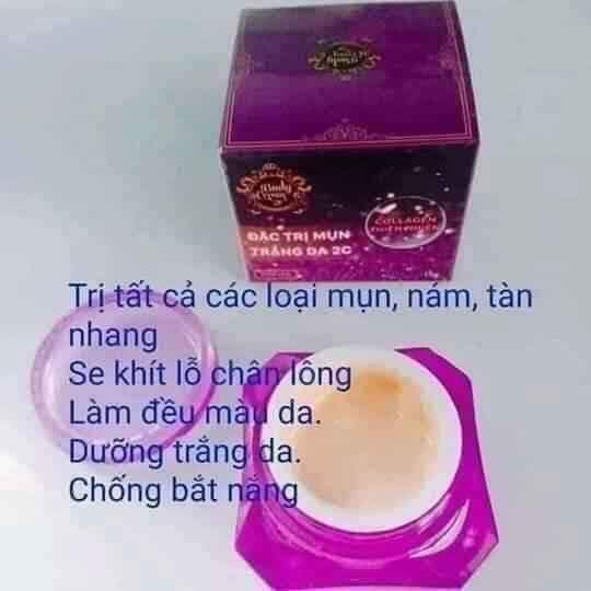kem mụn trắng da 2c 10g