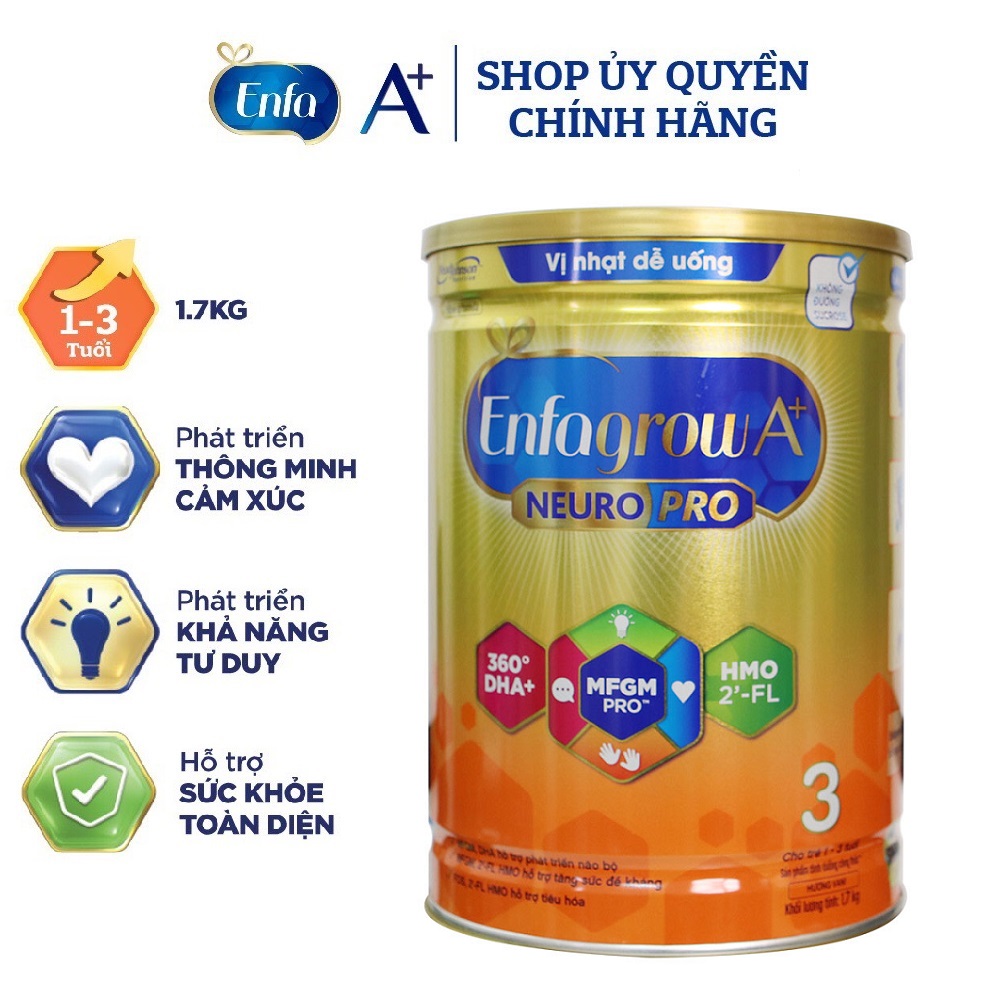 Sữa bột enfagrow a+ 3 dha + mfgm pro 1,7kg