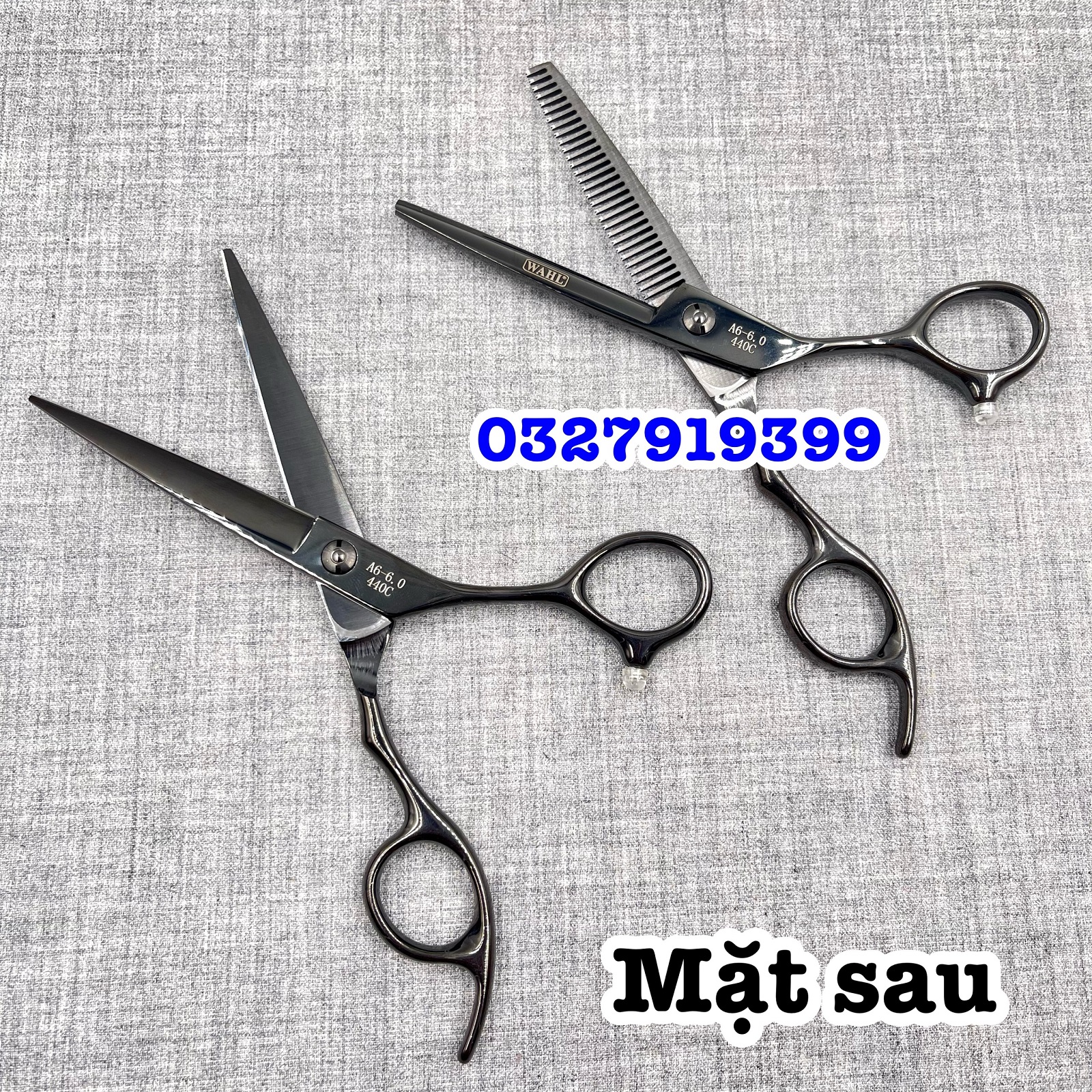 WAHL Kéo Cắt Tỉa Tóc Cao Cấp 6.0 in Thép Nhật S440 Độ Cứng Trên 62HRC Chất Lượng Tốt Nhất ( WAHL 38Đ )