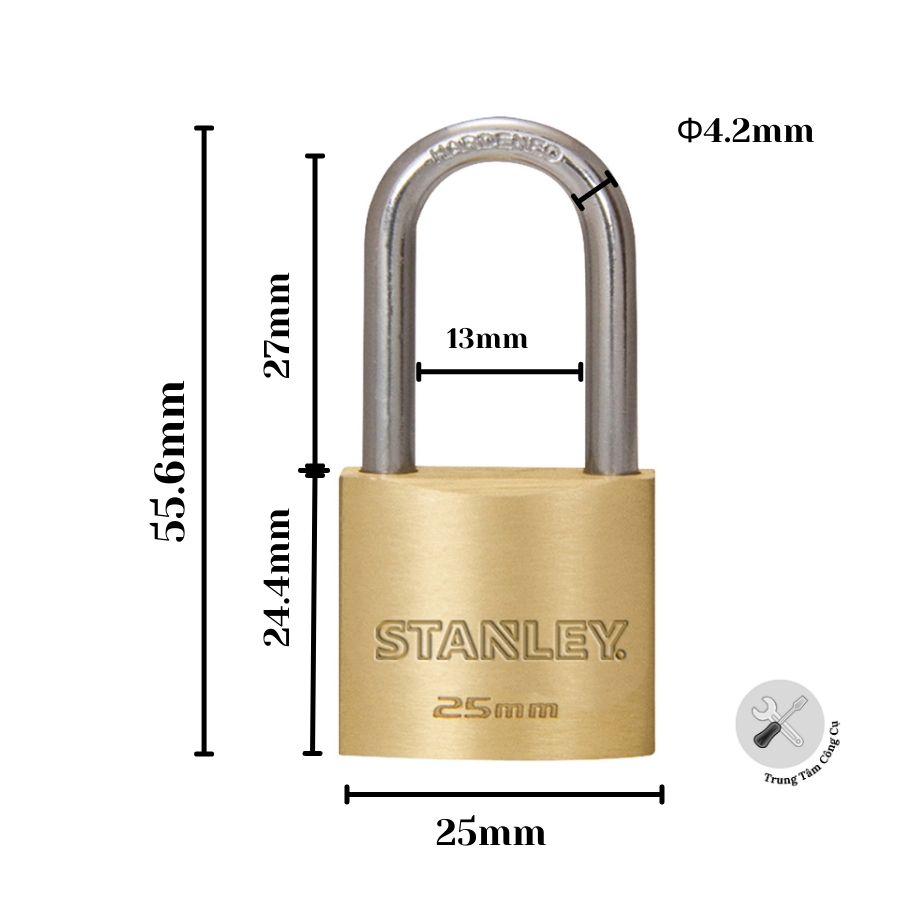 Ổ khóa Stanley S742-041 25mm long Shackle.