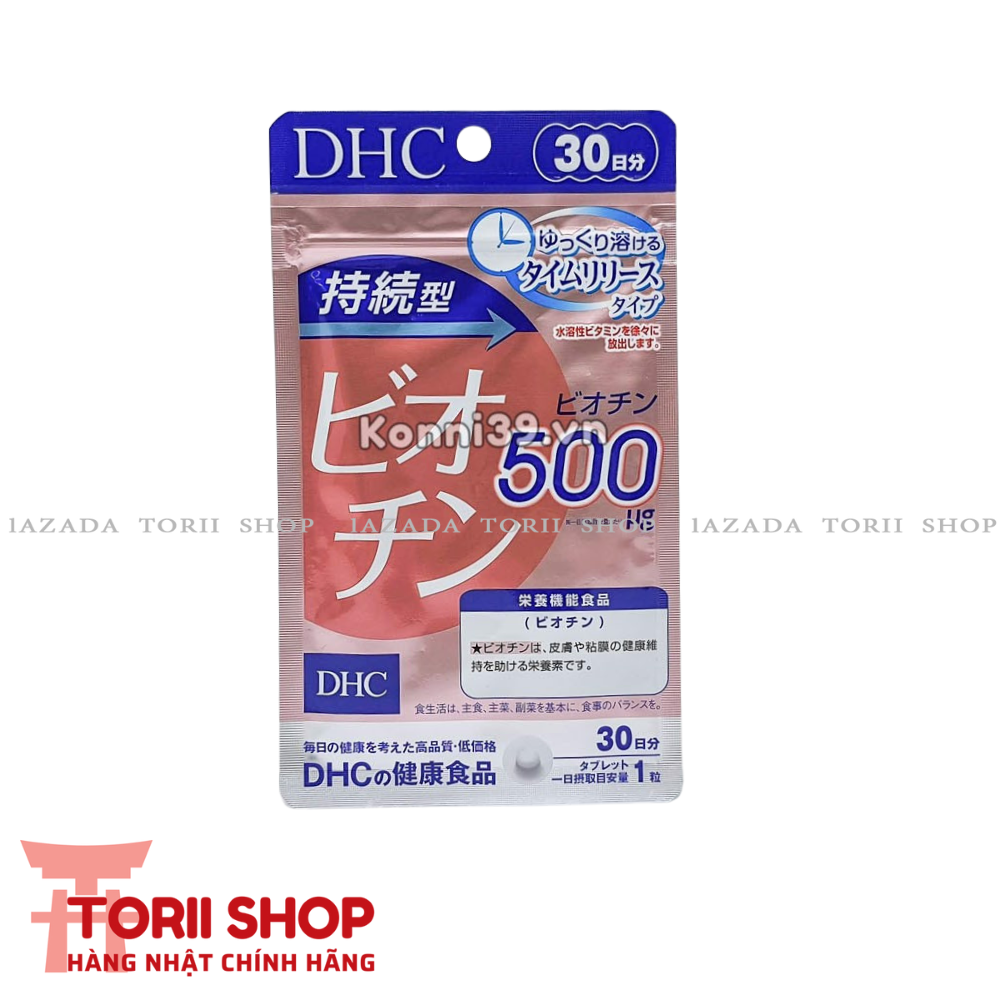 [Chính hãng] Viên uống ngăn ngừa rụng tóc biotin DHC 30 viên 30 ngày hàng Nhật nội địa | Ngăn rụng tóc, kích thích mọc tóc, bổ sung vitamin có lợi cho da, tóc, mắt và hệ thần kinh khỏe mạnh