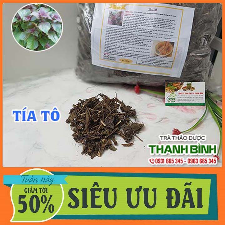 Tía tô khô 1kg - hàng chất lượng