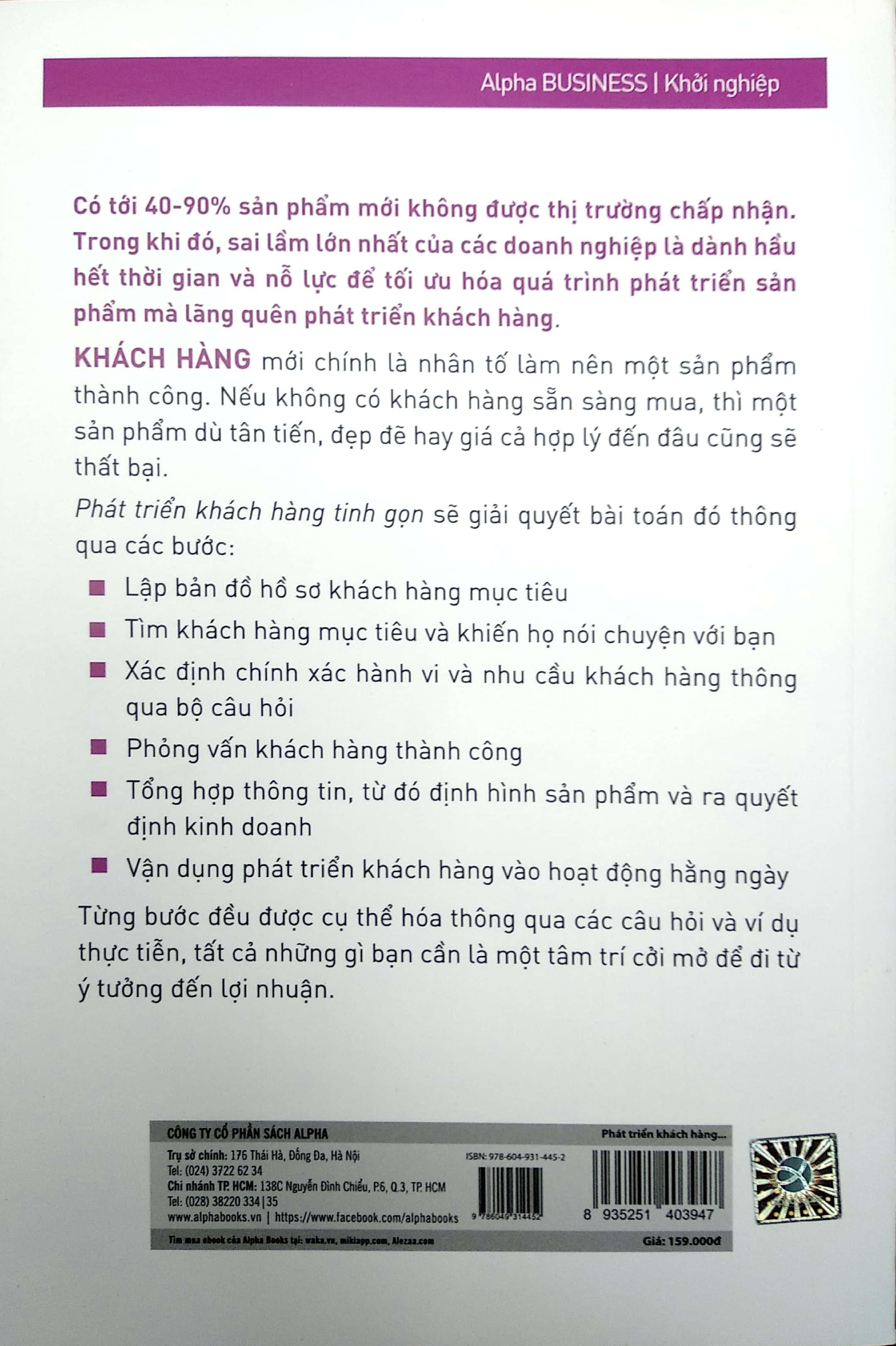 Sách - Phát triển khách hàng tinh gọn