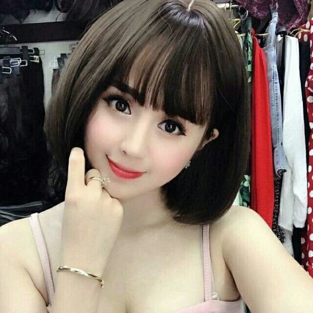 Tóc giả nữ ngắn Hàn Quốc siêu xinh