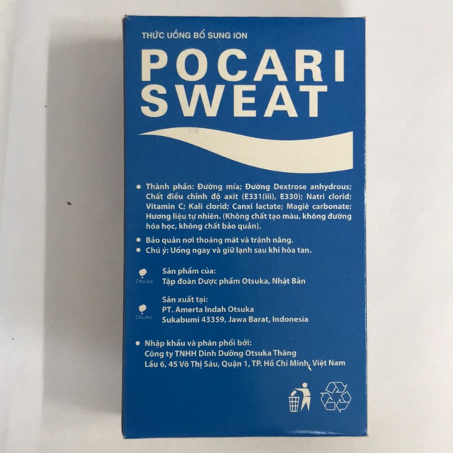 Bột Pocari Sweat Hộp 5gói x 13g - Thức uống bổ sung ion