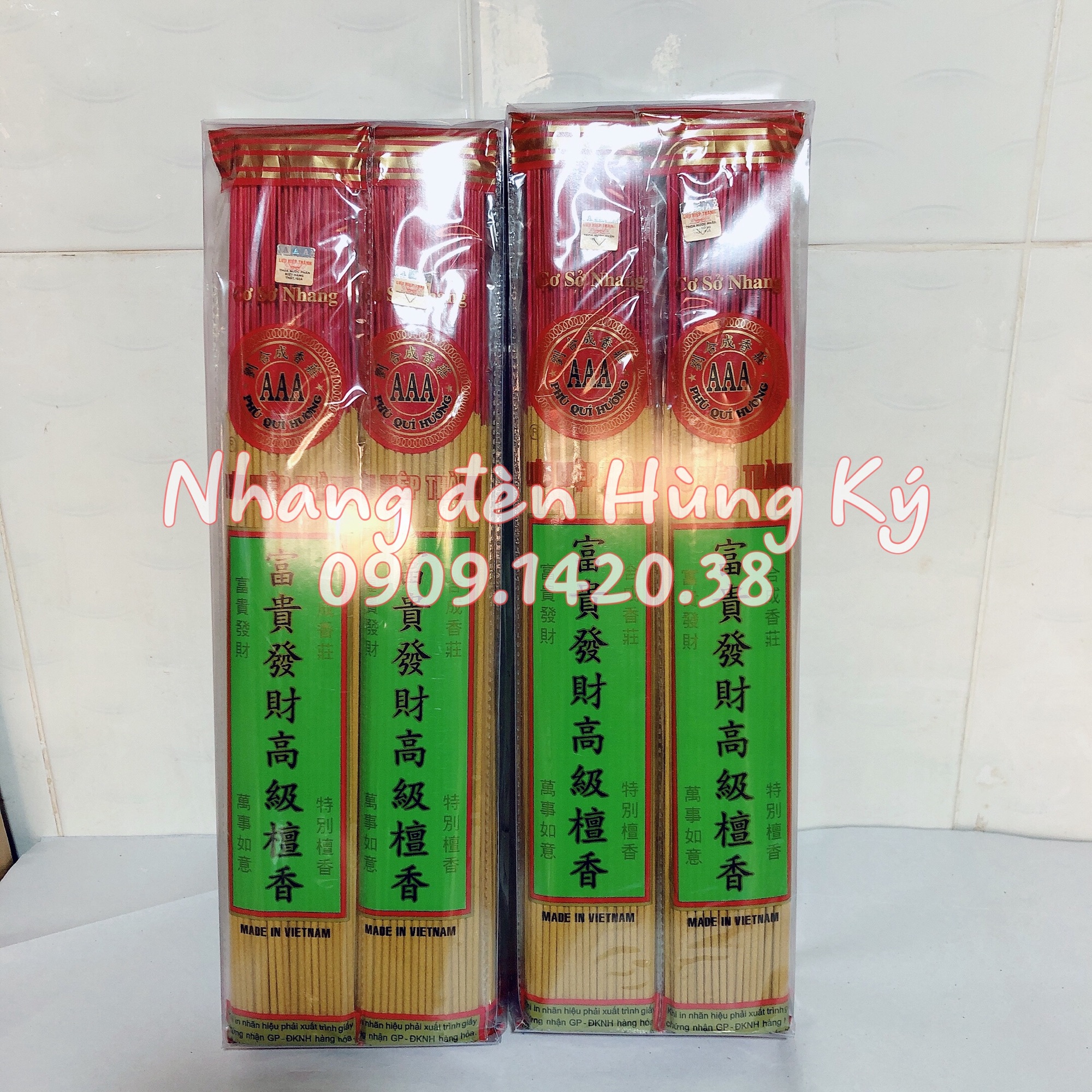Nhang thẻ phú quý hương aaa