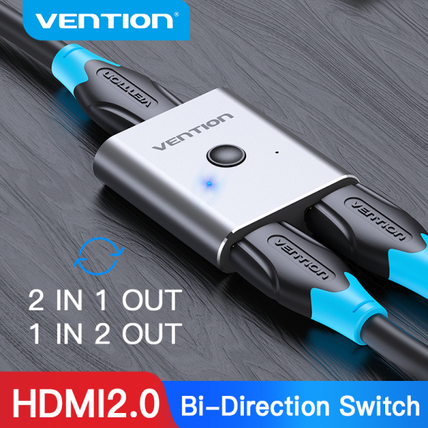 Bảng giá 【COD】Vention HDMI Splitter Bi-Directional 2.0 HDMI Switch 4K 60Hz 1 trong 2/2 trong 1 Adaptor 1 trong 2 ra Cảng Chuyển đổi HDMI Hub HDMI spliter Chuyển Hỗ trợ HiFi Stereo cho máy tính xách tay truyền hình chiếu PS4 Pro / 4/3 kép HDMI Switcher Phong Vũ