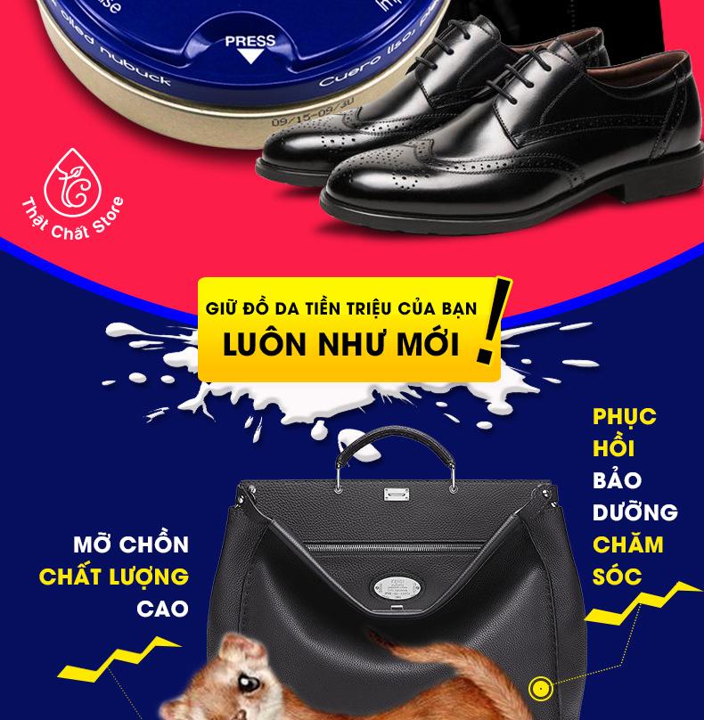 Mỡ chồn dầu xi bảo dưỡng đồ da cao cấp TARRAGO (Áo da túi xách giầy dép ví sofa nội thất ô tô ..)