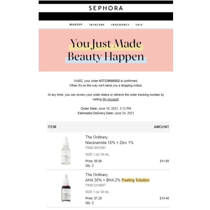The Ordinary AHA 30% + BHA 2% Peeling Solution