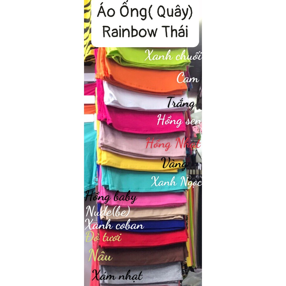 Áo ống (quây) thun Thái lan (hàng RAINBOW)