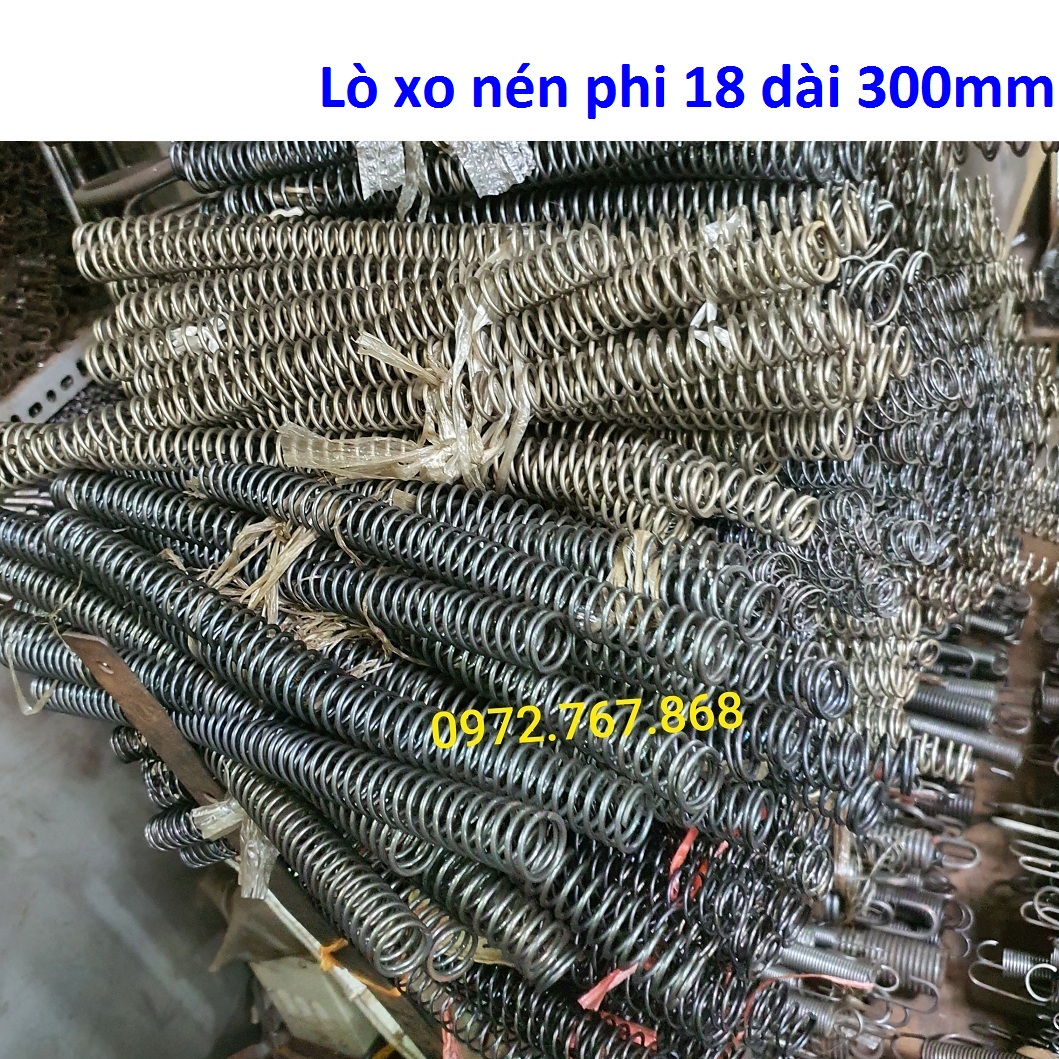Lò xo nén phi 18 dài 300mm
