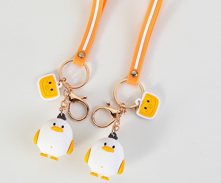 Móc Khoá Gà Chip Nhựa Siêu Cute Cho Cặp Đôi