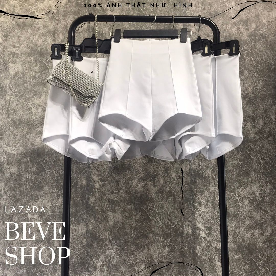 [Mã 12FASHIONSALE1 giảm 10K đơn 50K] QUẦN SHORT DANCE TRẮNG GÂN LƯNG CAO