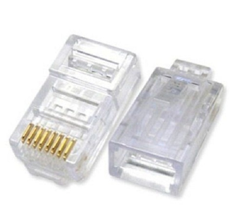 Đầu bấm mạng/ hạt mạng (cat 5) RJ45 - túi (100 hạt mạng)