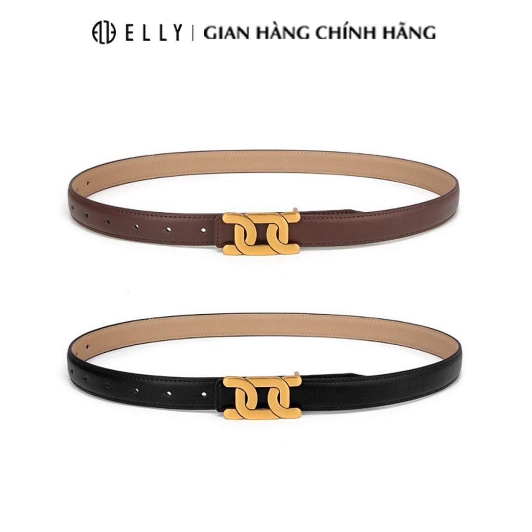 [Brand Day] Dây thắt lưng nữ cao cấp da thật ELLY – ED73